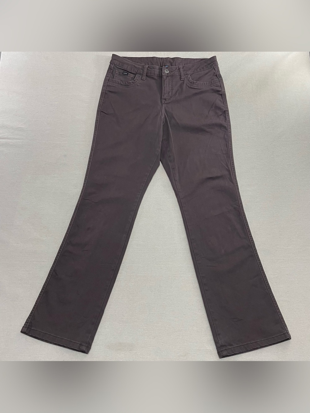 Kuhl Kontour Straight Leg Jeans Women's 12 Stretch Denim Brown/ Burgundy Pants